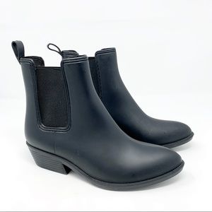 Jeffrey Campbell Rain Bootie Matte Black 9 Rubber